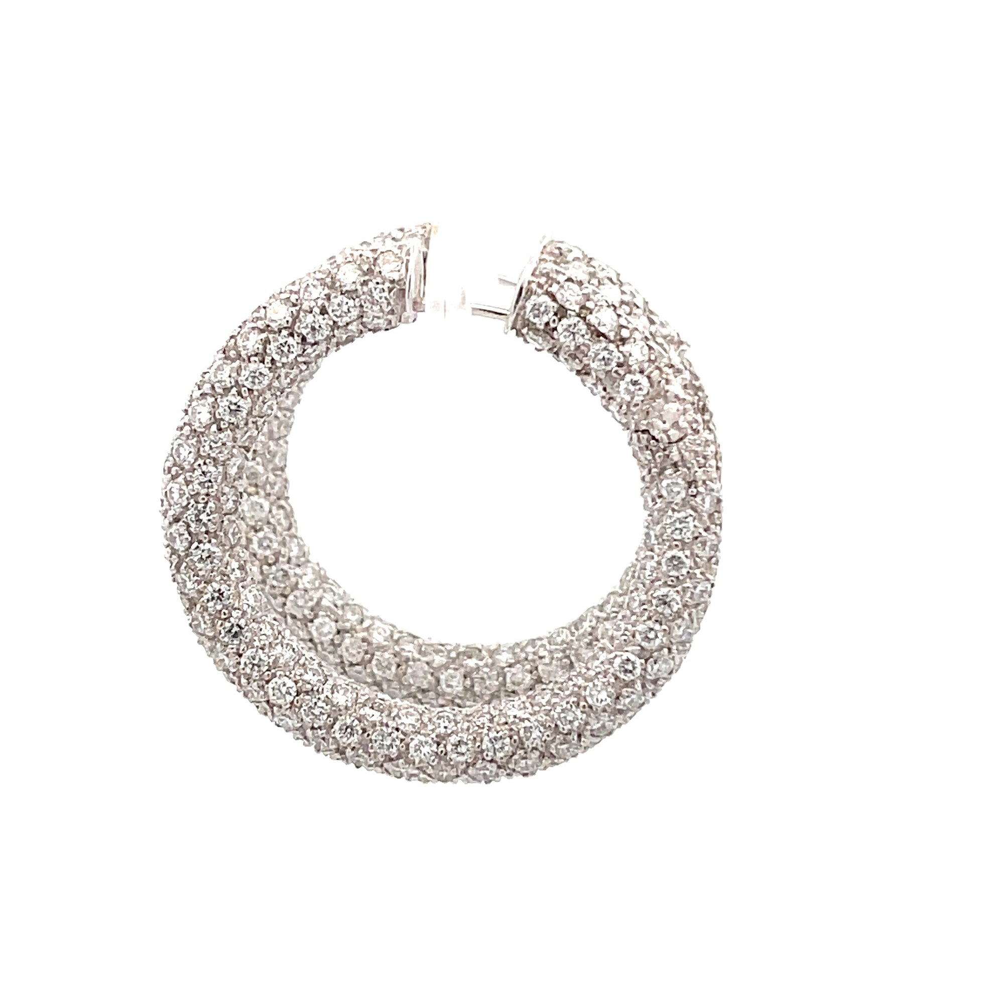 Diamond Hoop Earrings