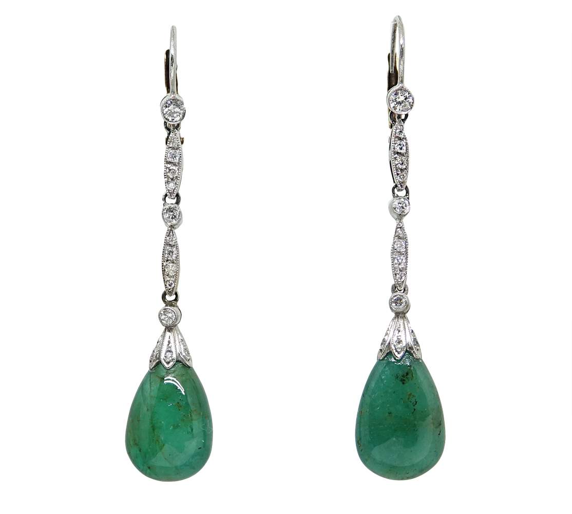 Emerald Drop Earrings