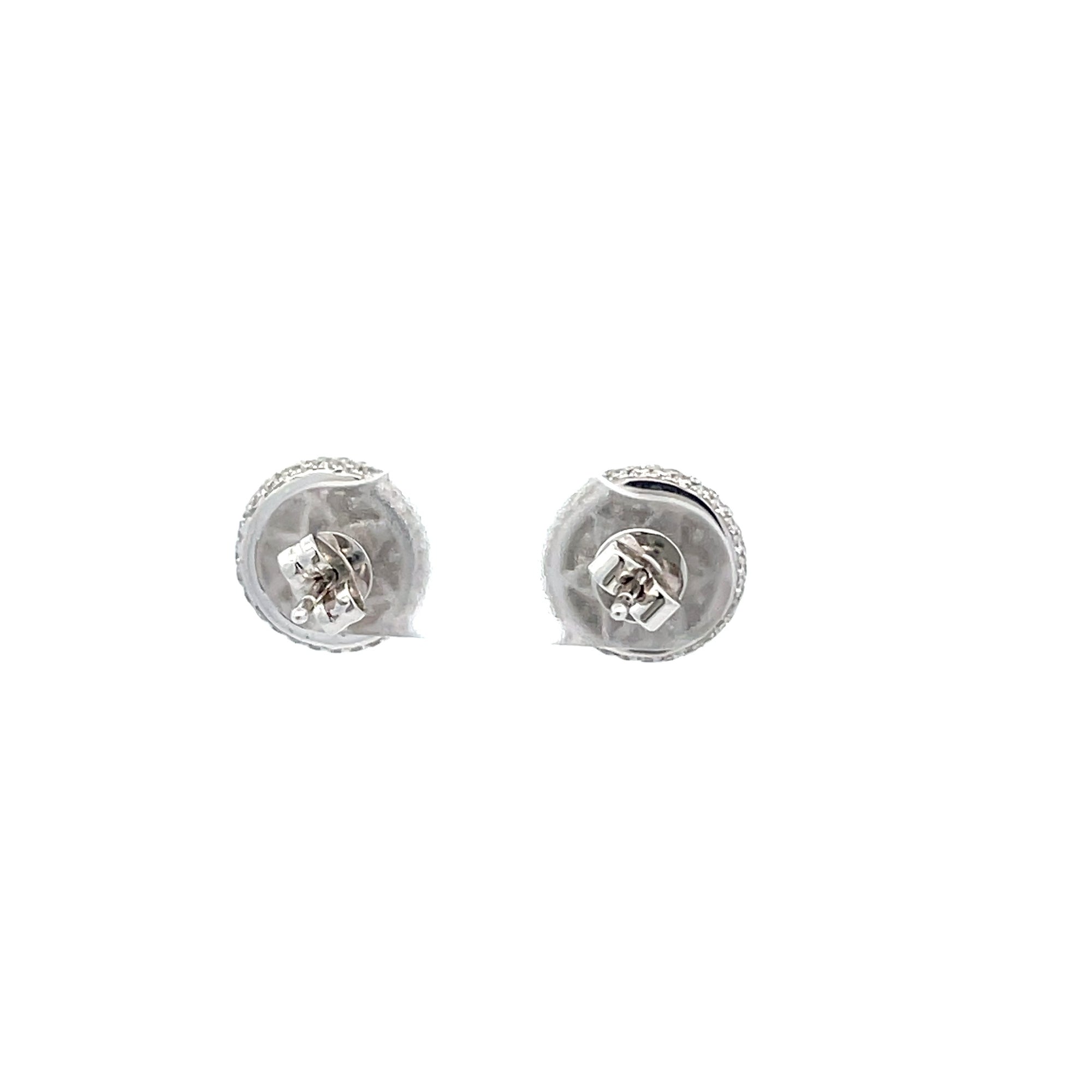 Diamond Disc Earrings