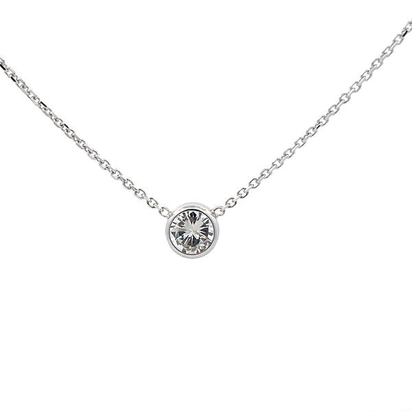 Round Diamond Pendant Necklace