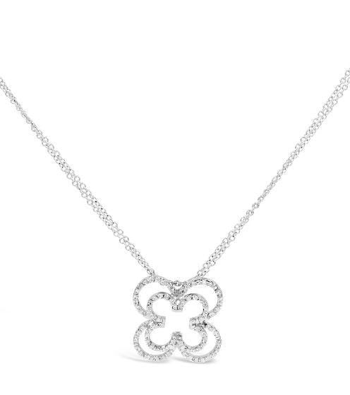 DIAMOND PENDANT DOUBLE CHAIN