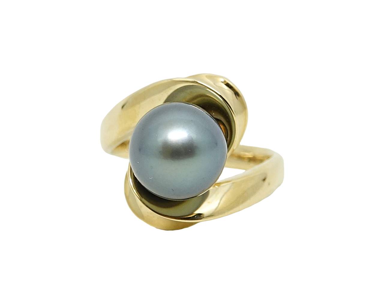 BLACK TAHITIAN PEARL RING