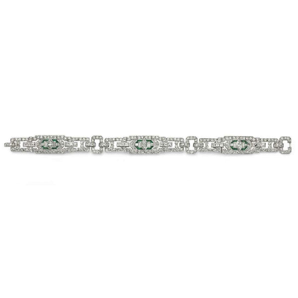 Emerald And Diamond Bracelet