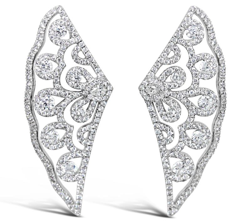 Inbar Lace Diamond Earrings