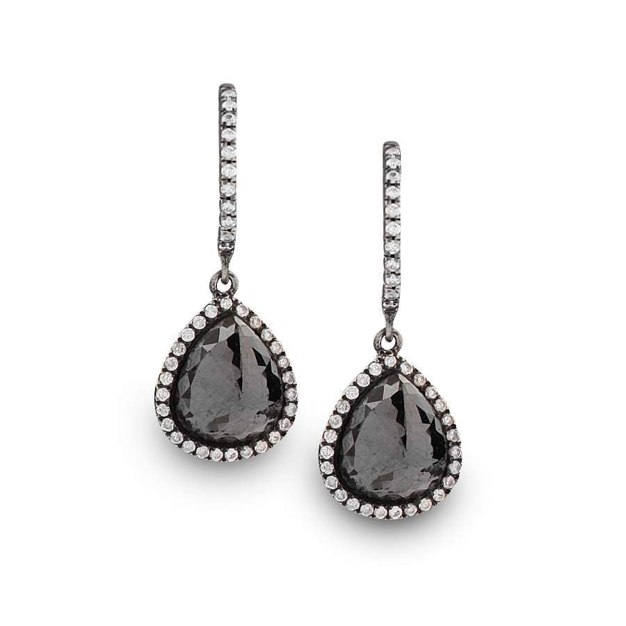 Monique P'ean Diamond Drop Earrings