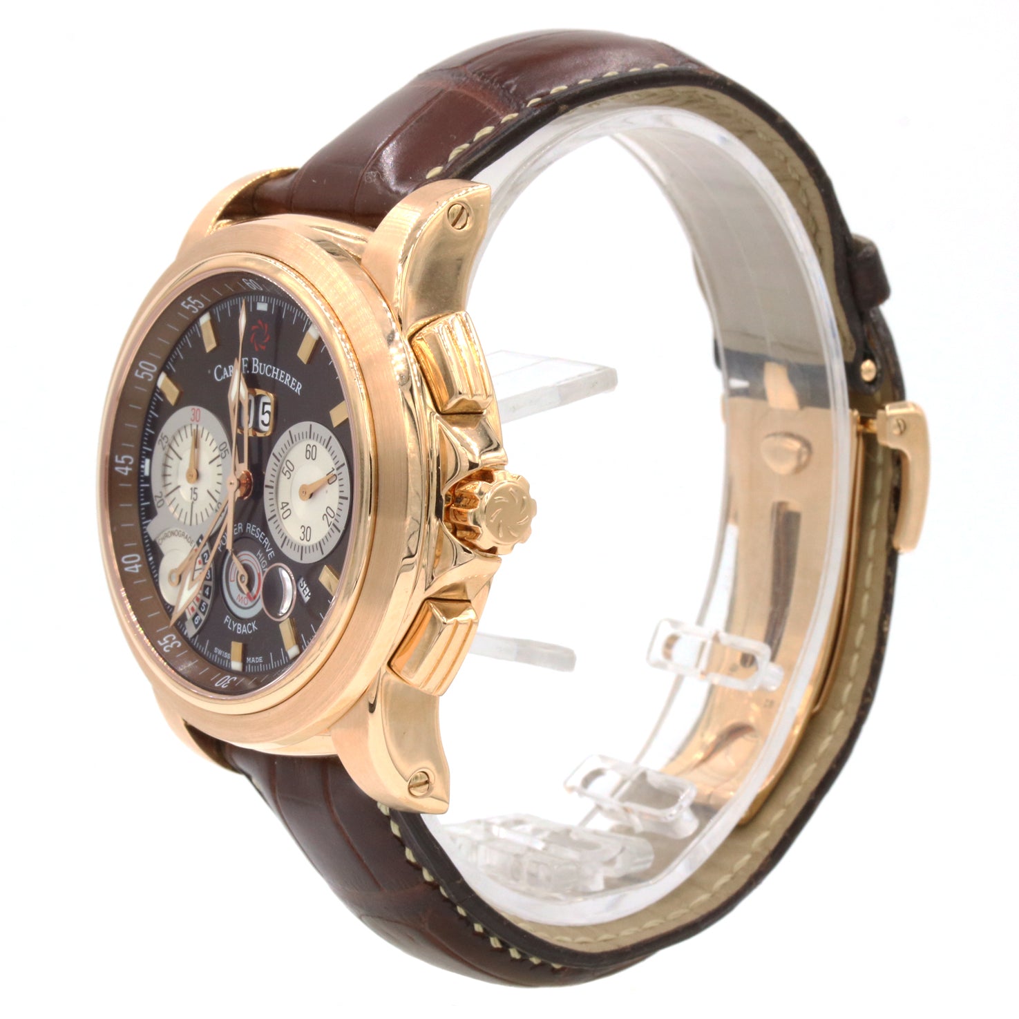 CARL F. BUCHERER PATRAVI 44MM AUTOMATIC FLYBACK CHRONOGRAPH WATCH