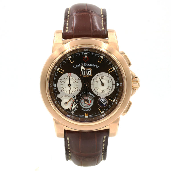 CARL F. BUCHERER PATRAVI 44MM AUTOMATIC FLYBACK CHRONOGRAPH WATCH