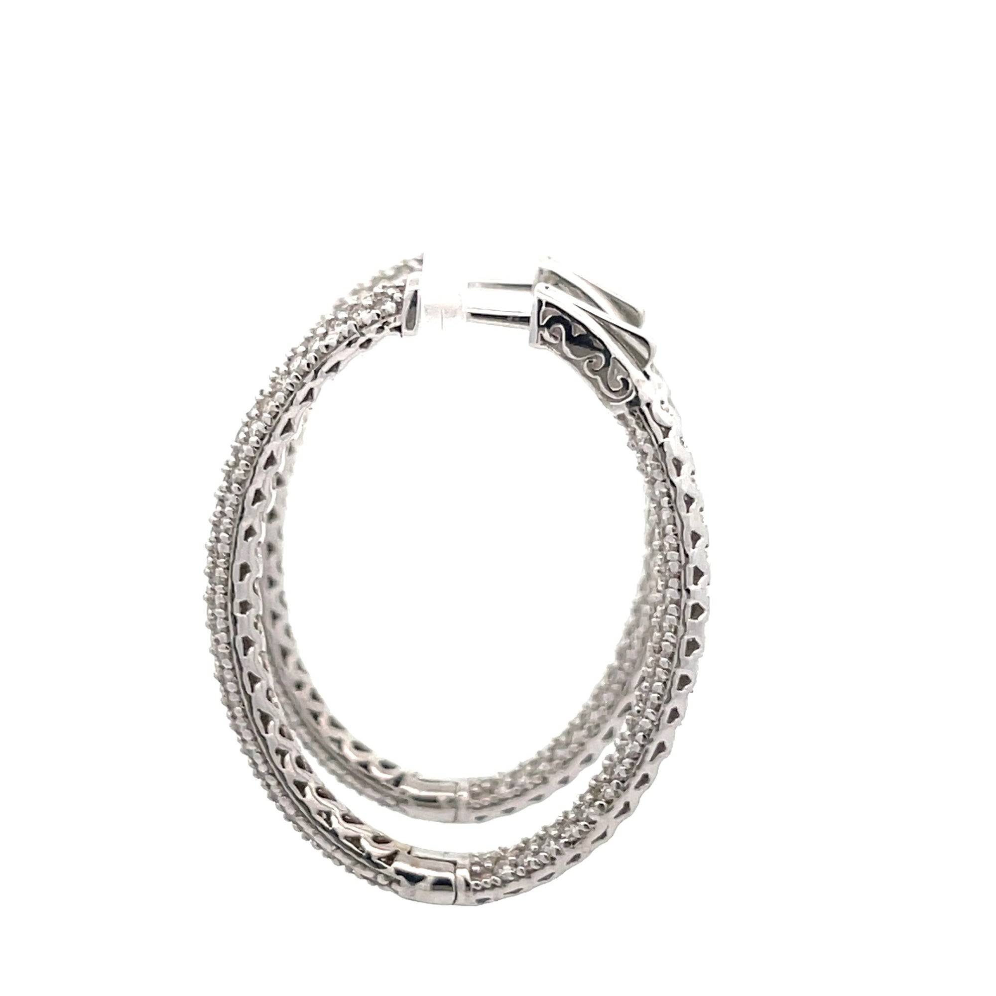 Diamond Hoop Earrings