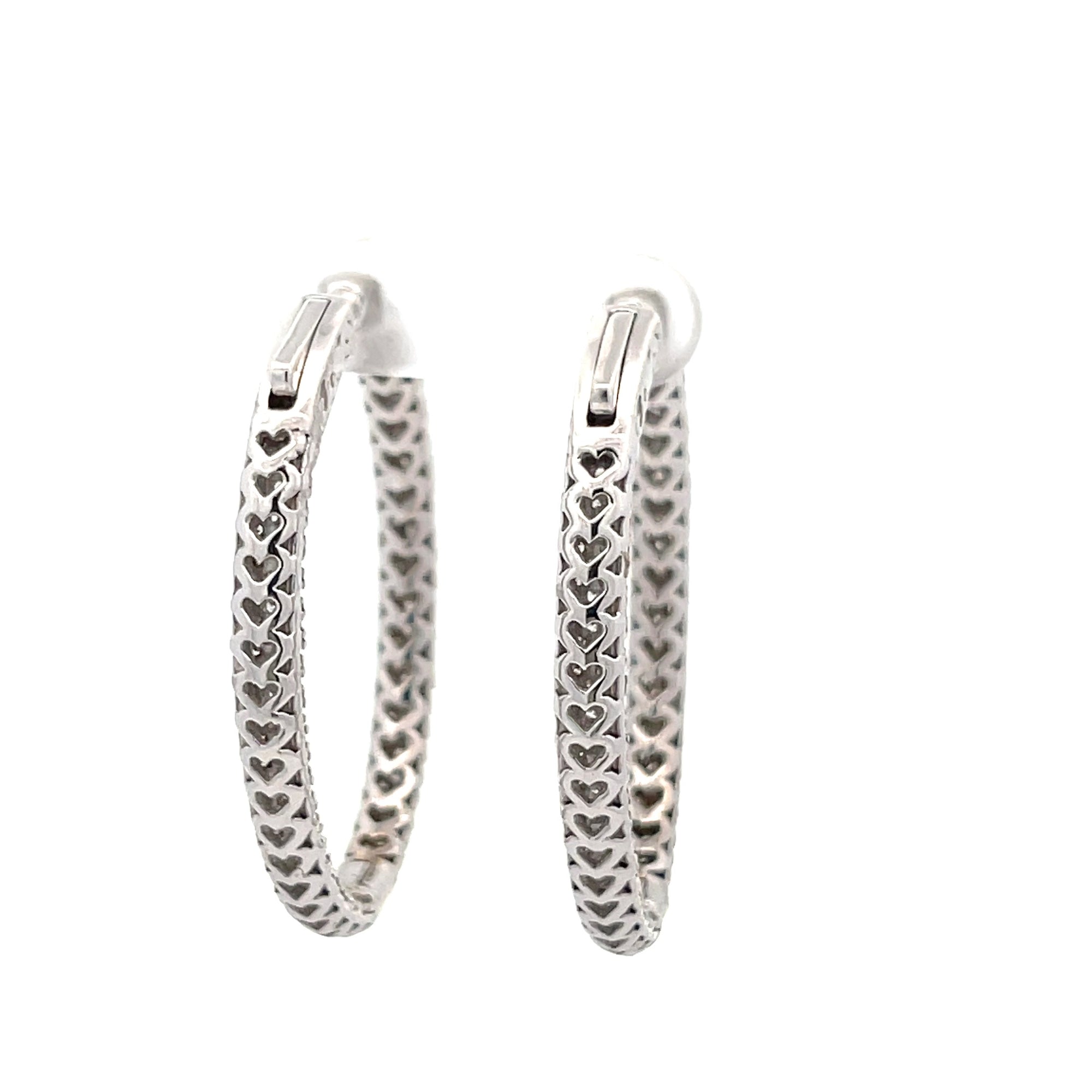 Diamond Hoop Earrings