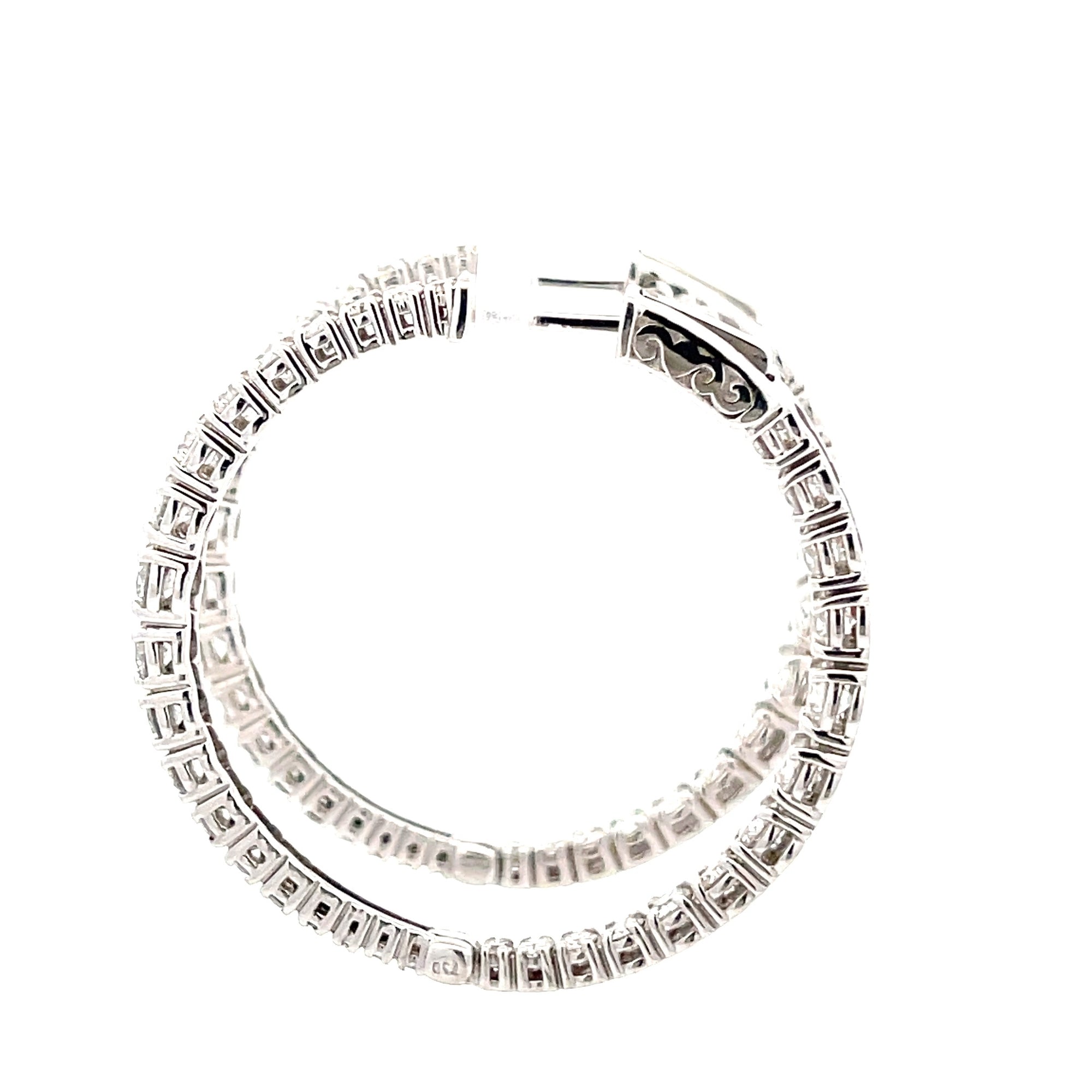 Diamond Hoop Earrings