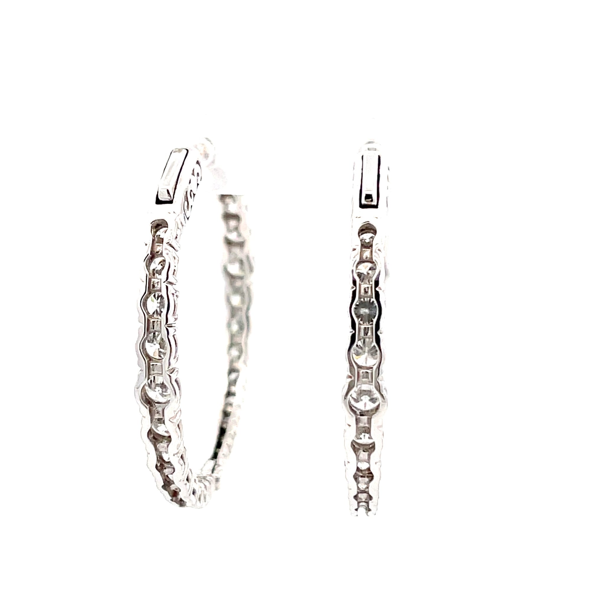 Diamond Hoop Earrings