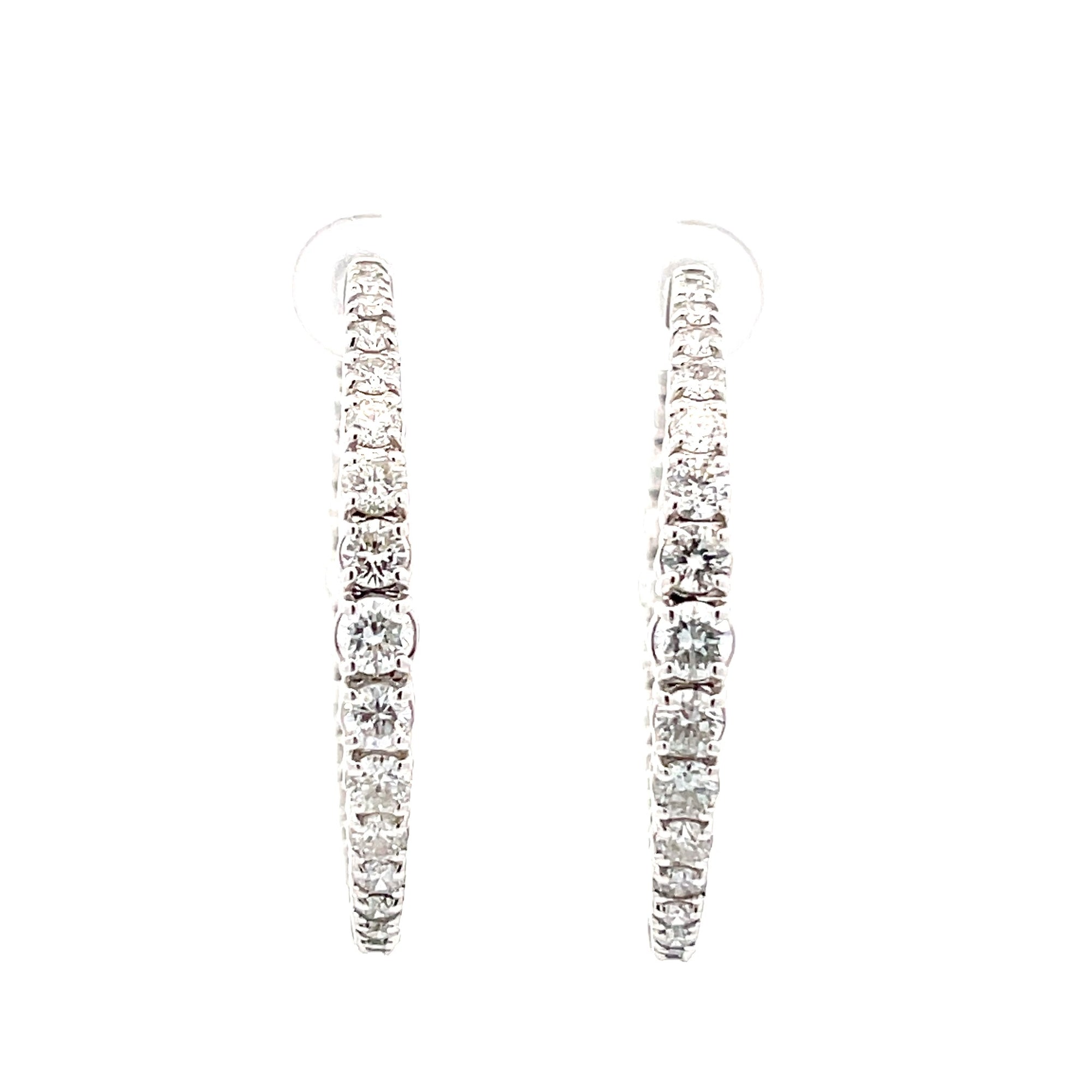 Diamond Hoop Earrings