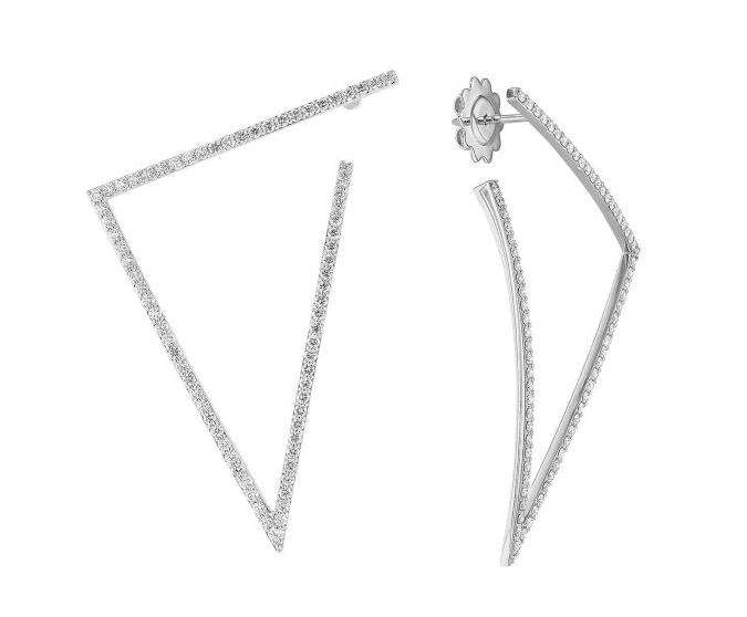 Roberto Coin Classic Triangle Earrings