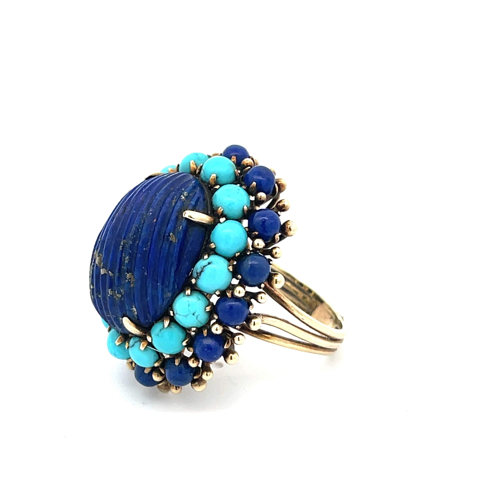 Turquoise And Lapis Lazuli Ring