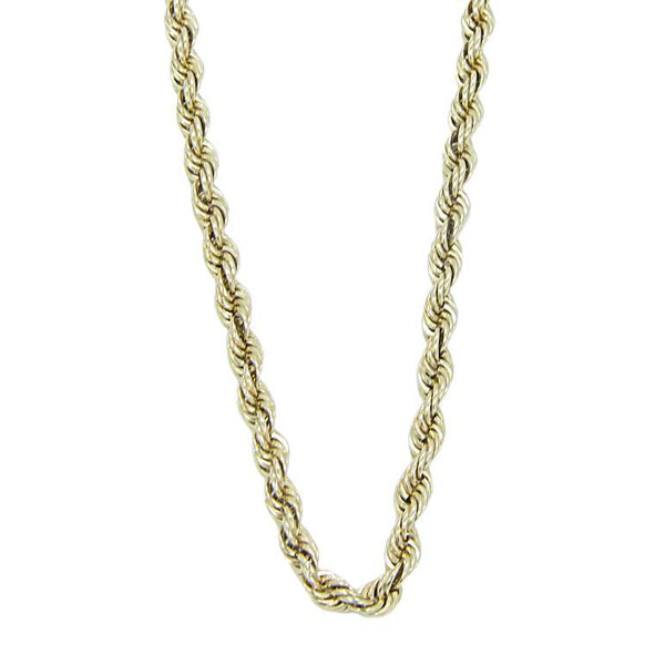 GOLD ROPE CHAIN NECKLACE