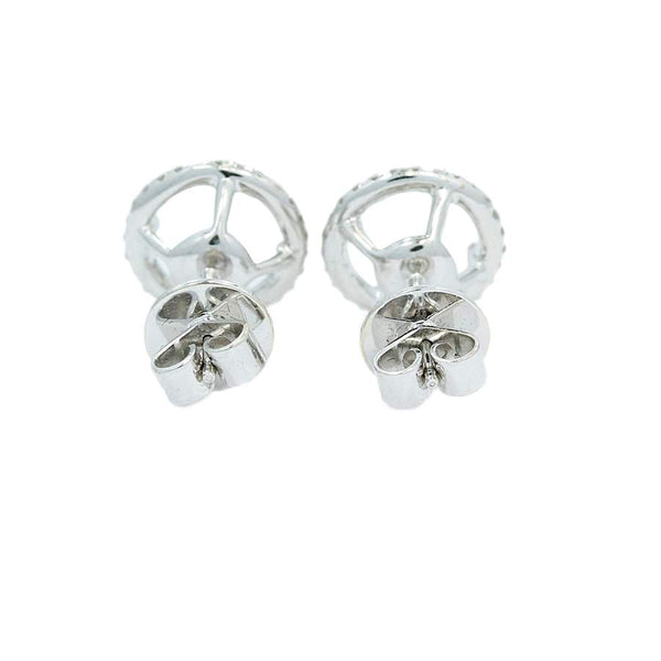 Diamond Halo Style Jacket Earrings