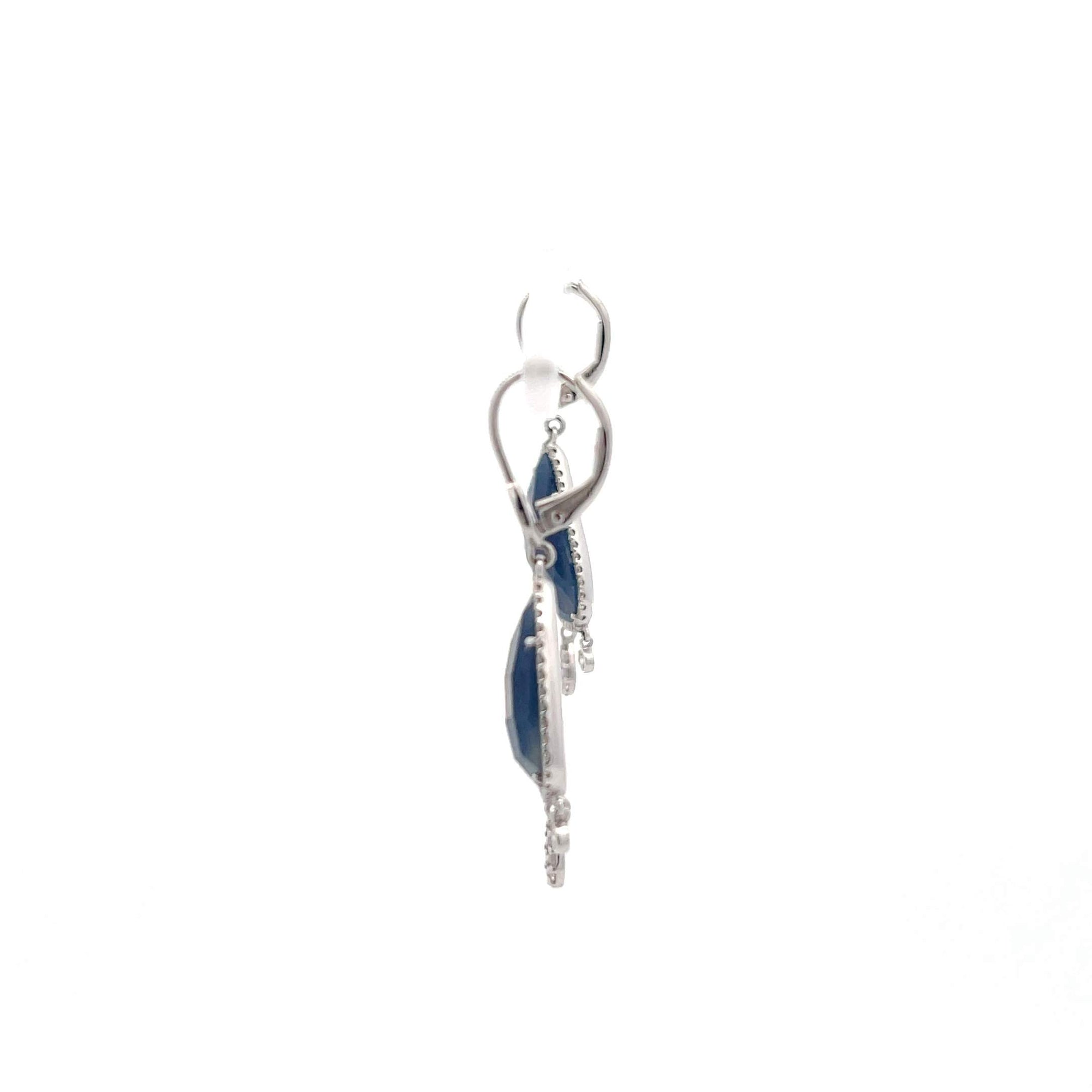 Meira T Sapphire And Diamond Earrings