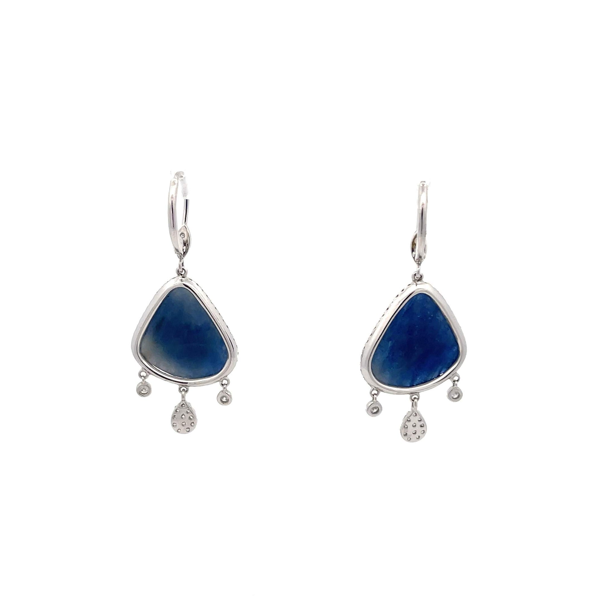 Meira T Sapphire And Diamond Earrings