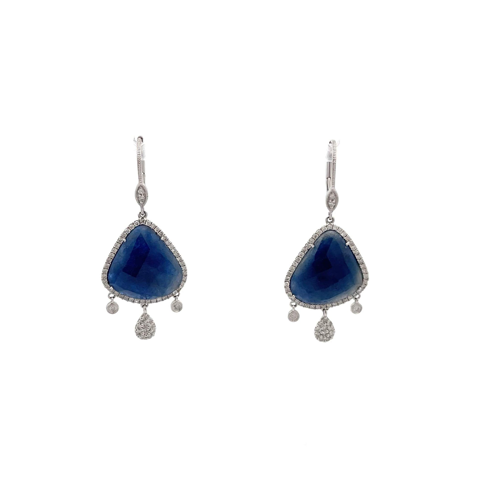 Meira T Sapphire And Diamond Earrings