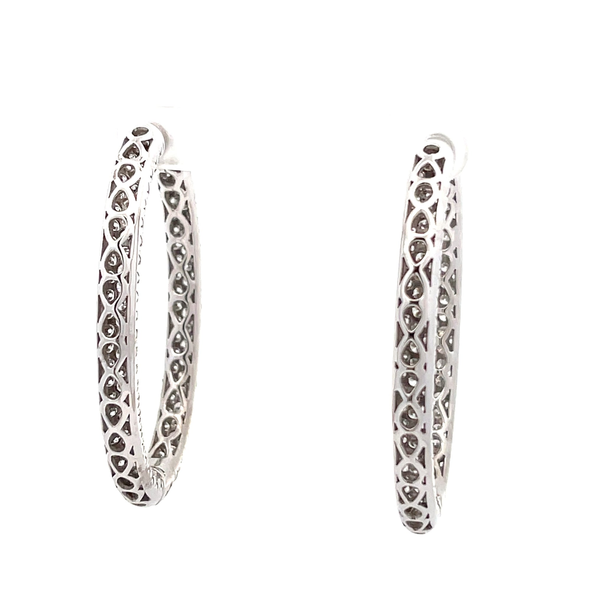 Diamond Hoop Earrings