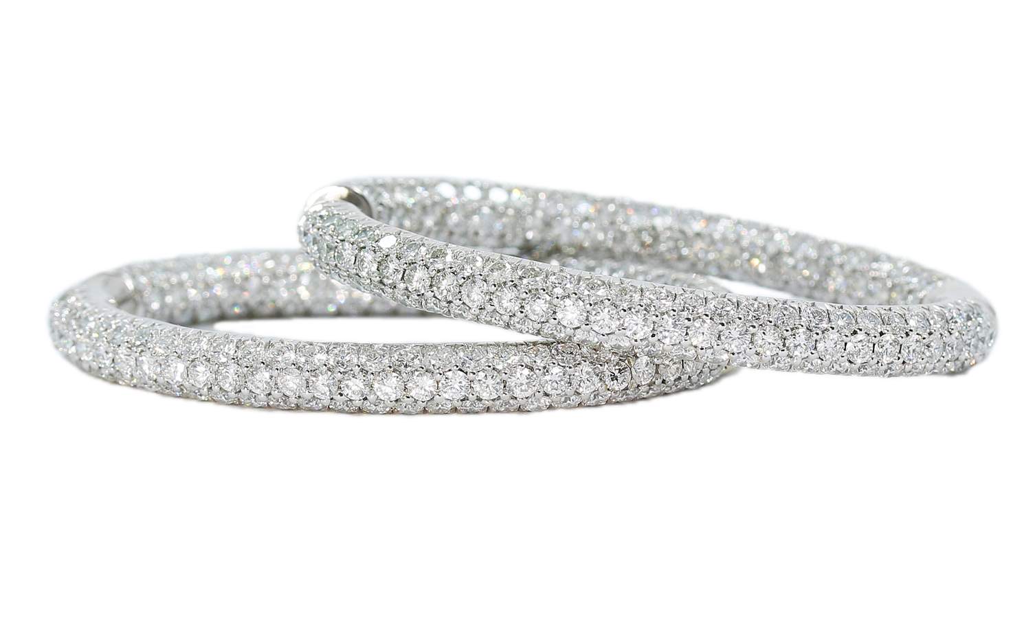 Diamond Hoop Earrings