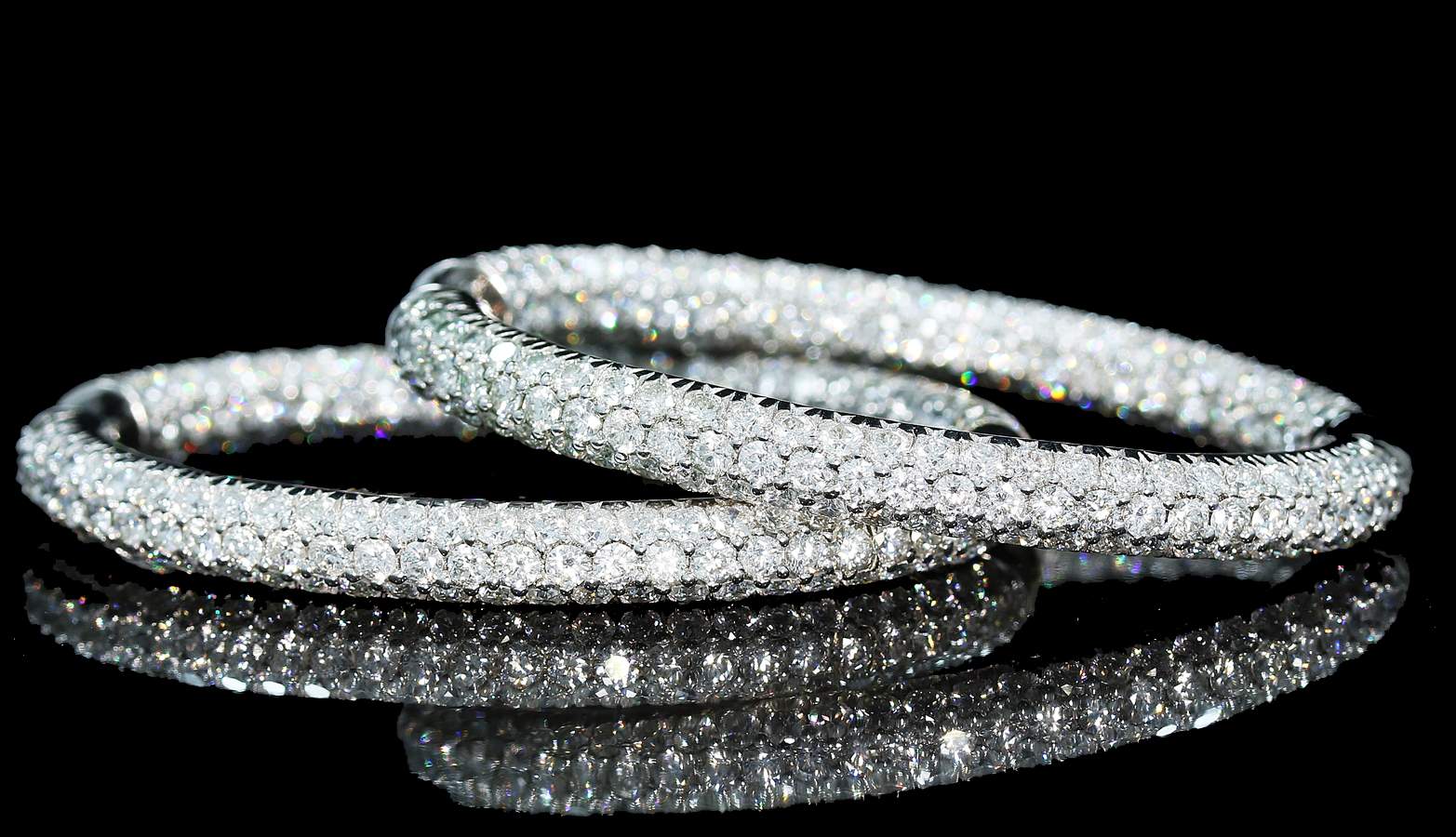 Diamond Hoop Earrings