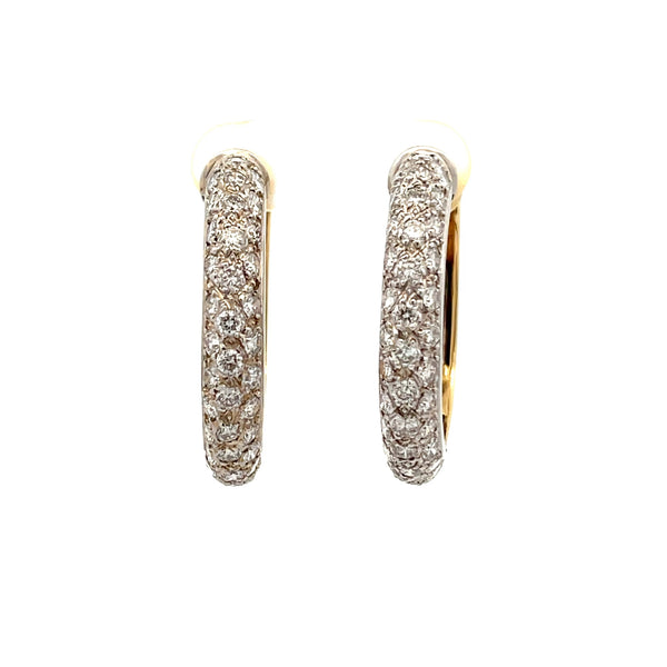 "Perfecta" Diamond Hoop Earring