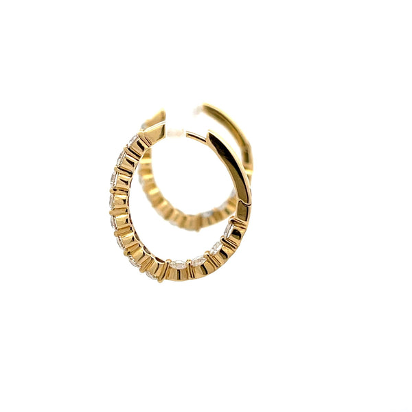 Diamond Hoop Earrings