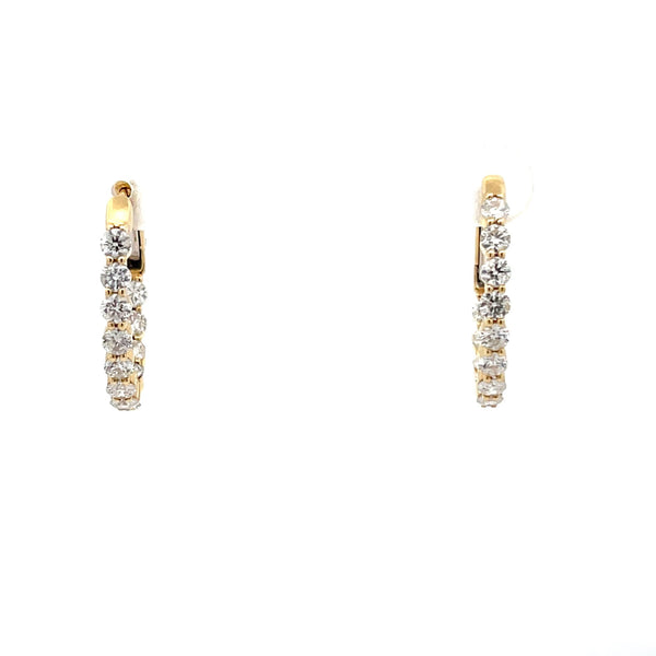 Diamond Hoop Earrings