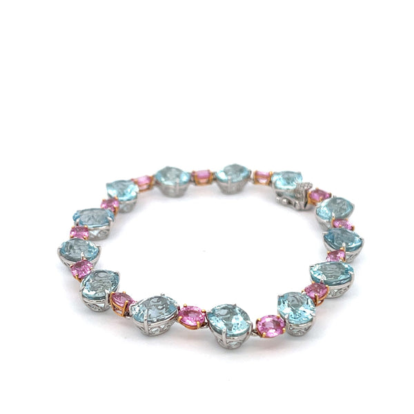 Sapphire & Aquamarine Bracelet