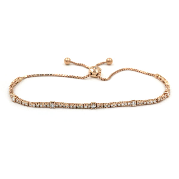 Adjustable Diamond Tennis Bracelet