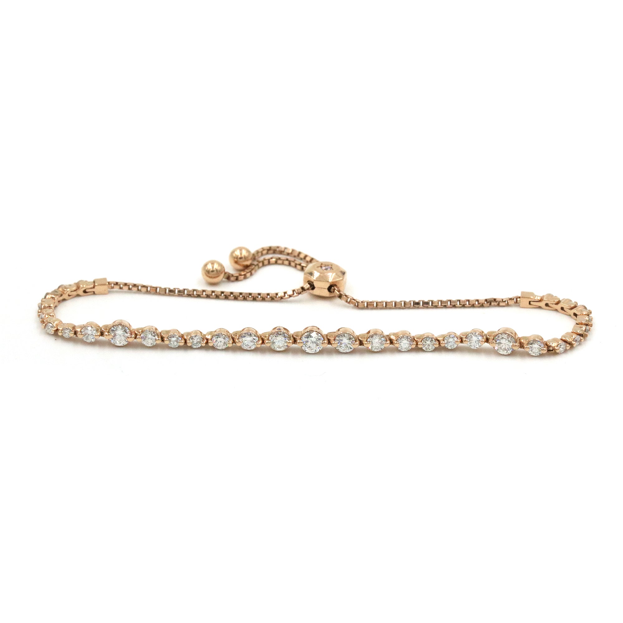 Adjustable Diamond Tennis Bracelet