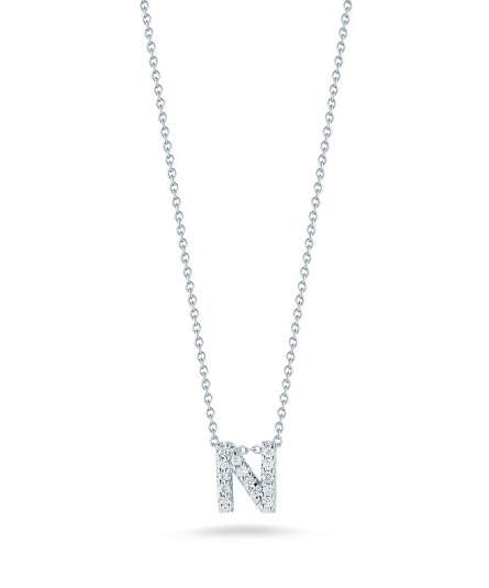 Roberto Coin Love Letter "N" Necklace