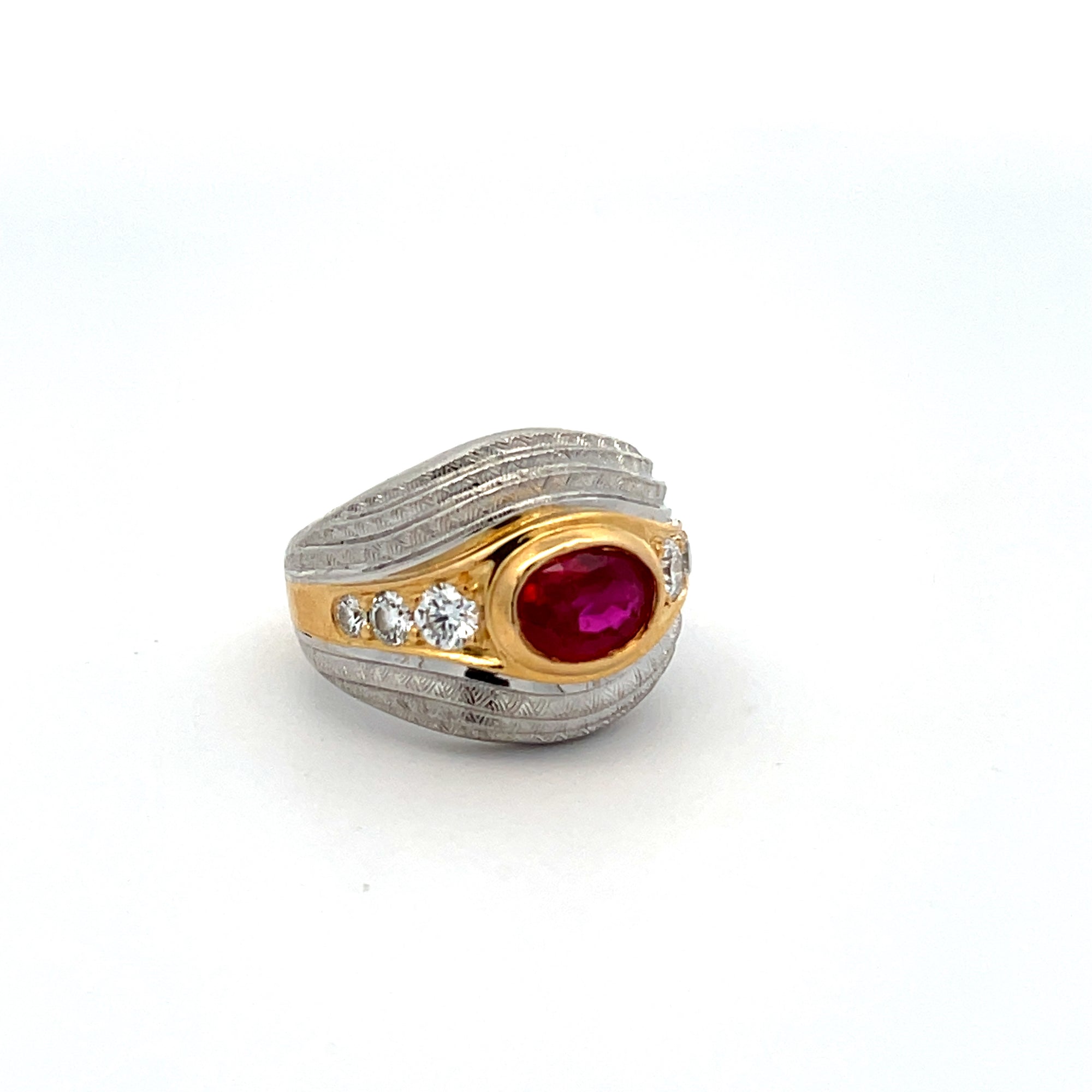 Oval Ruby Fashion Ring