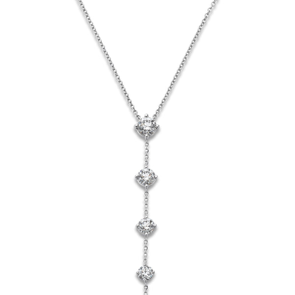 Diamond Linear Pendant Necklace