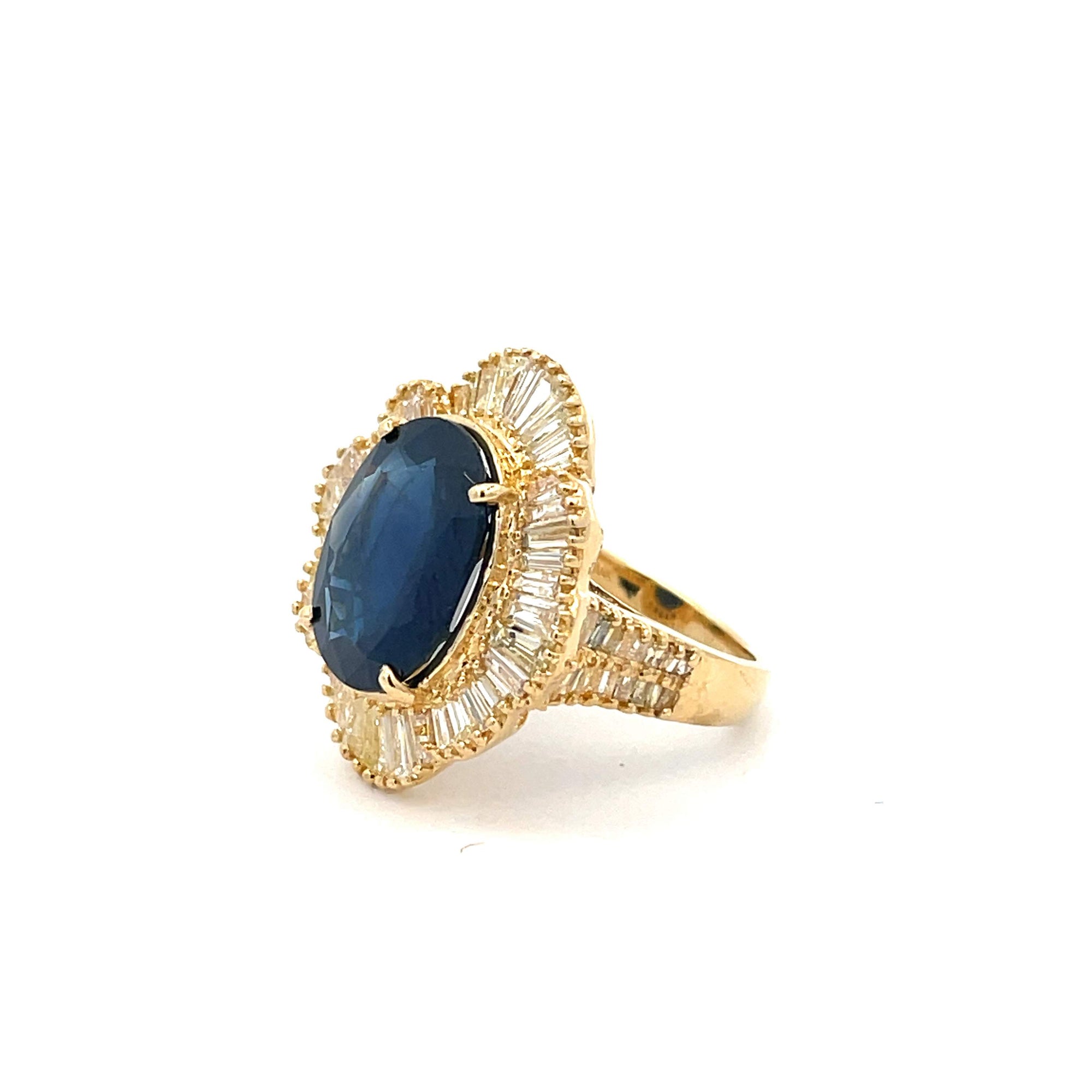 Sapphire And Diamond Ring