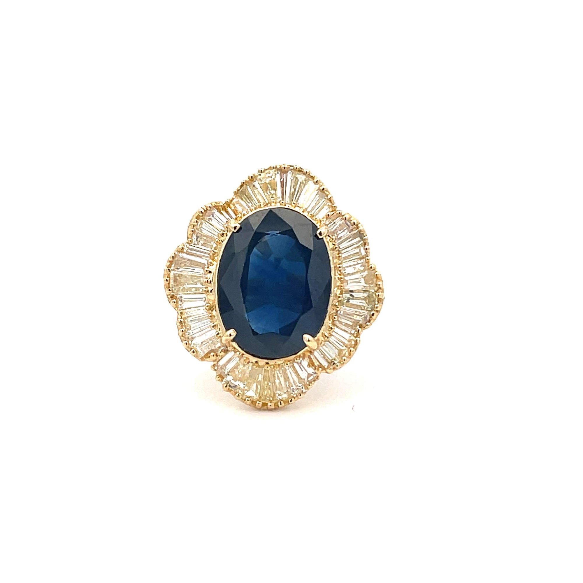 Sapphire And Diamond Ring