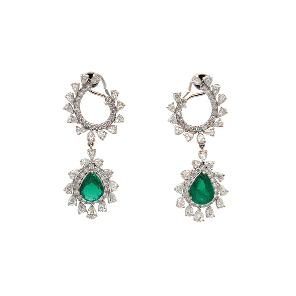 Emerald Fashion Dangle Earrings