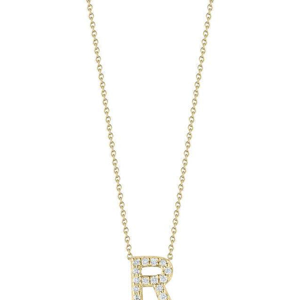 Roberto Coin Tiny Treasure Love Letter "R" Necklace