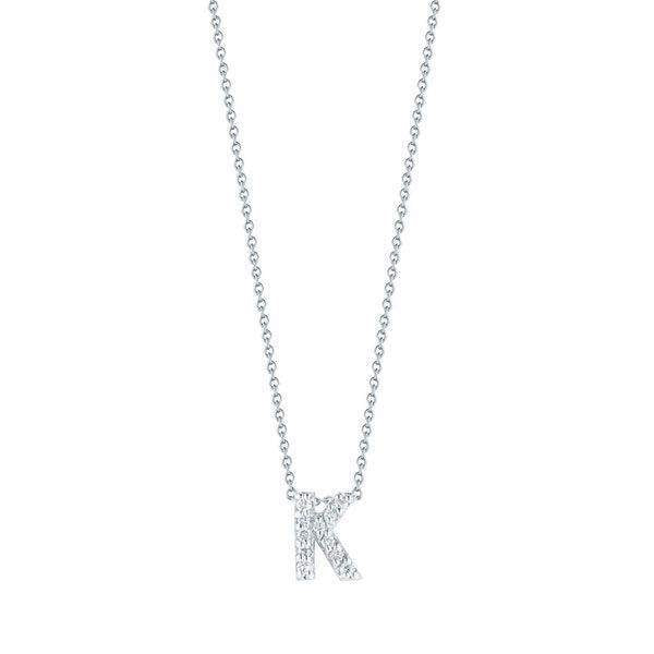 Roberto Coin Tiny Treasure Love Letter "K" Necklace