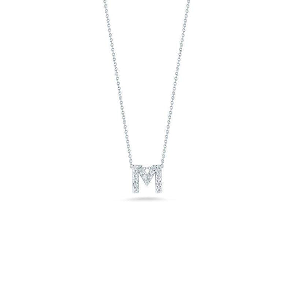 Roberto Coin Tiny Treasure Love Letter "M" Necklace