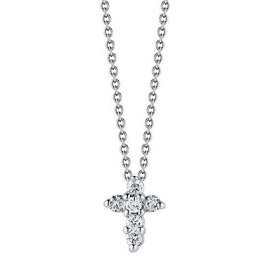 Roberto Coin Tiny Treasure Baby Cross Necklace