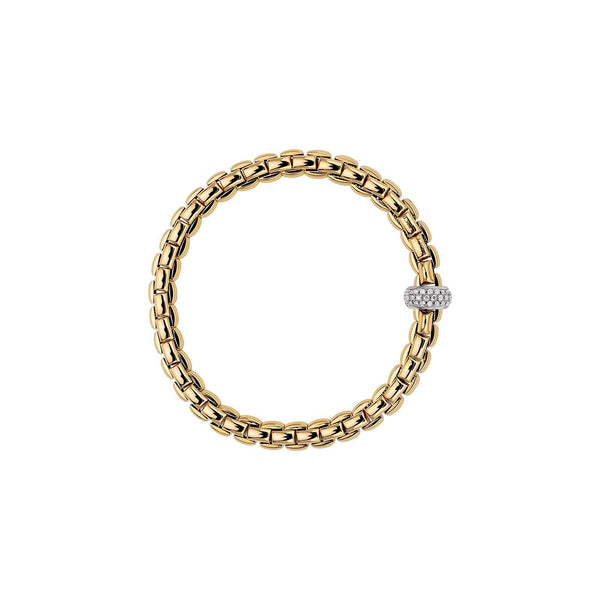 FOPE EKA MEDIUM BRACELET PAVE DIAMOND RONDEL