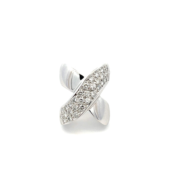 Gregorio Crisscross "X" Diamond Ring