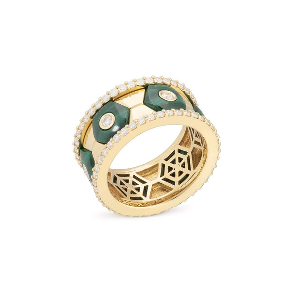 Miseno Baia Sommersa Malachite Ring