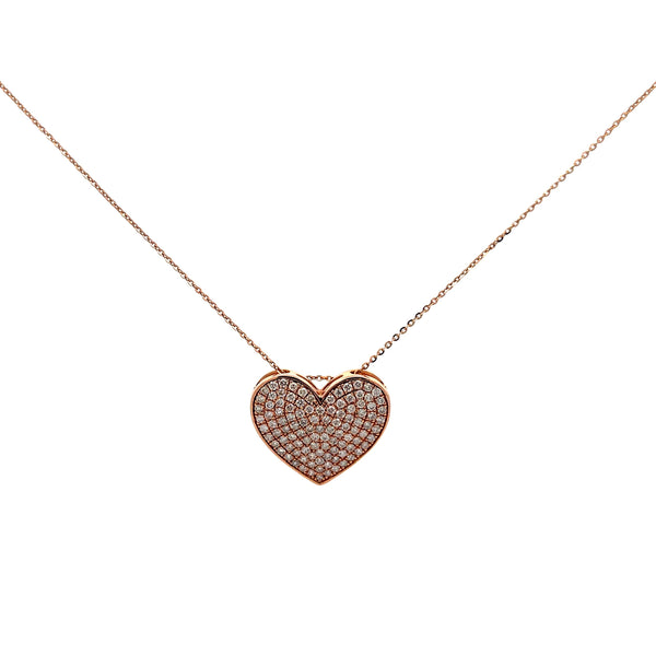 Diamond Heart Pendant Necklace