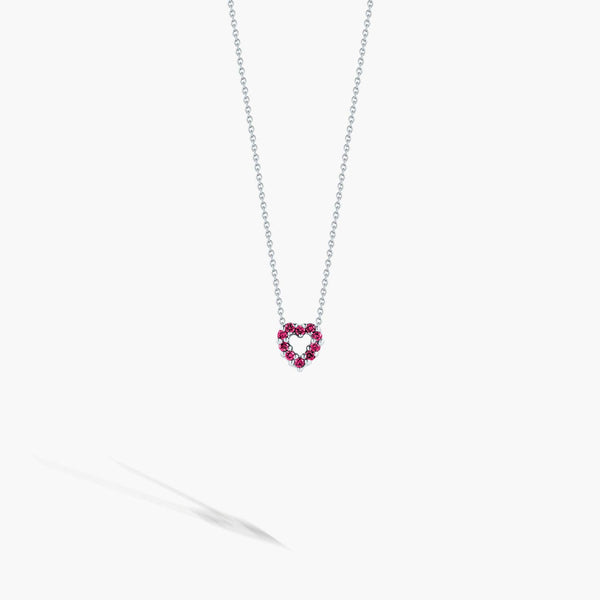Roberto Coin Reversible Heart Sapphire Necklace