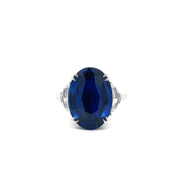 Sapphire And Diamond Ring