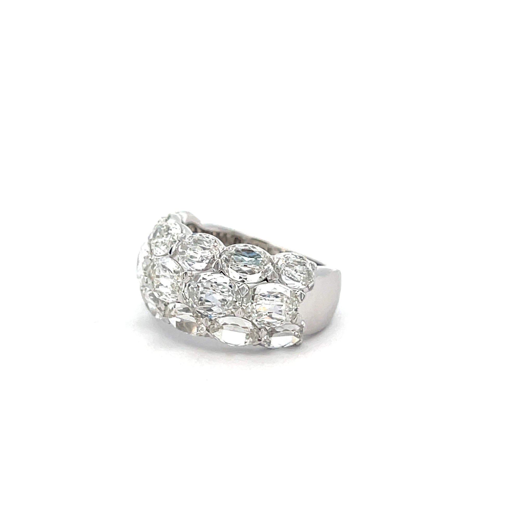 Christopher Designs 3 Row Diamond Ring