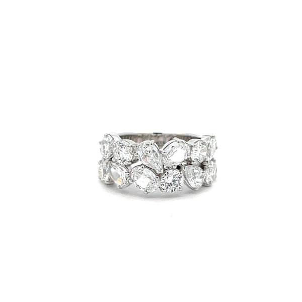 Christopher Designs 2 Row Diamond Ring